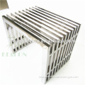 Designer Stainless Steel Short Benches for outdoor